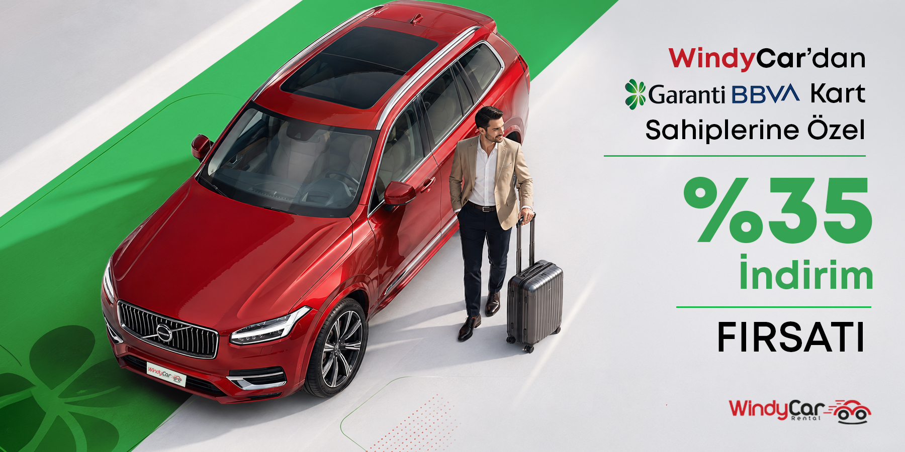 Garanti Bankası Kart Sahiplerine WindyCar 'da Ayrıcalık !