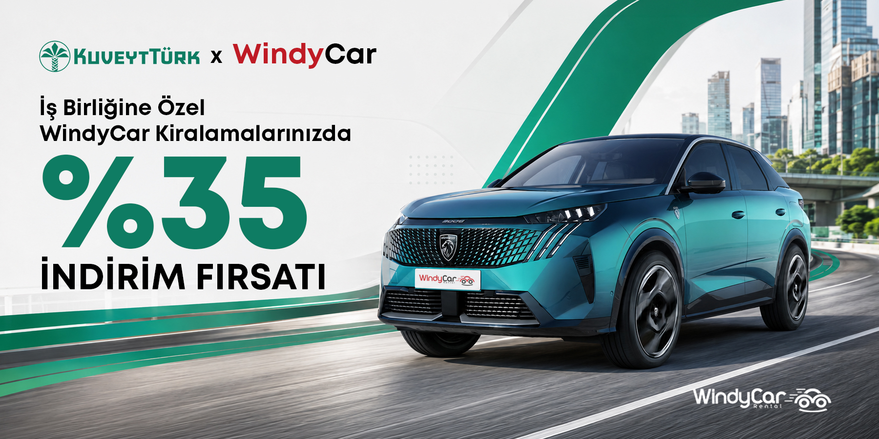 Kuveyt Türk Müşterilerine Özel WindyCar'da %35 İndirim Fırsatı!