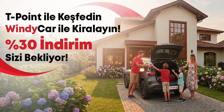 T-Point Kullanıcılarına WindyCar %30 İndirim Fırsatı !